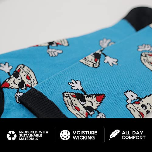 Socktastic Mens Pizza - 2 Pack Of Funny Novelty Socks, Casual Crew Fits Shoe Size 8-13, Pizza, Large US3