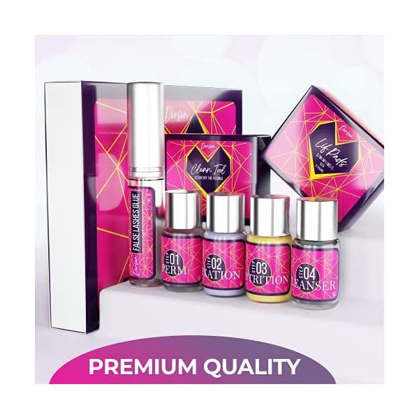DERSEN-Lash-Lift-Kit-Professional-Eyelash-Perm-KitSemi-Permanent-Curling-Pink-Box DERSEN Lash Lift Kit, Professional Eyelash Perm Kit,Semi-Permanent Curling (Pink Box)