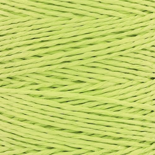 Image of Raffia Yarn for Crochet Bags Raffia Ribbon for Gift Wrapping 2mm X 328 Yards Raffia String Paper Ribbon Yarn for Sun Hat Beach Bag Crochet Crafting DIY Crafts
