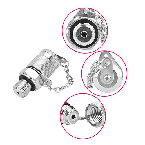 Image of Hydraulic Test accessories,63MPa /630BAR Hydraulic Pressure Test Point Testing Coupling Adapter (M16*2 /UNF7 /16)(G3 /8)