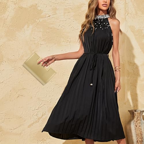 Image of Gets Clutch Purses for Women PU Leather Evening Handbag for Formal Wedding Party Clutches Small Crossbody Bag with Chain