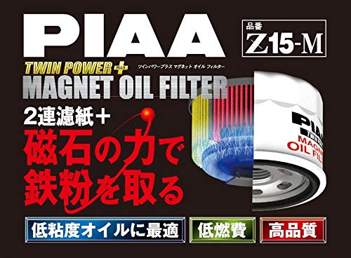 Amazon | PIAA オイルフィルター ツインパワー+マグネット 1個入