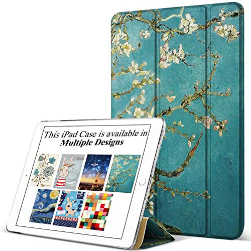 Image of DuraSafe Cases iPad PRO 12.9 3 Gen 2018 [ iPad 12.9 Inch 3rd ] A1876 A2014 A1895 A1983 MTEL2HN /A MTEM2HN /A MTFN2HN /A Trifold Printed Hard Smart PC Transparent Back Cover - Blossom