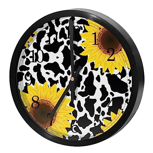 Horloge murale à quartz silencieuse de haute précision au design rustique chic