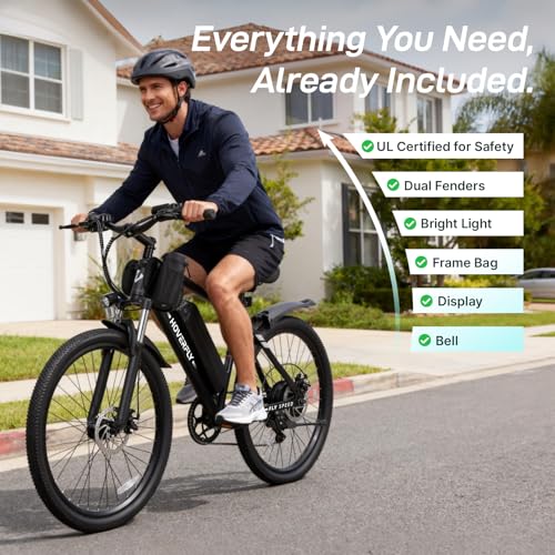HOVERFLY OUREA 26″ Electric Bike for Adults, 750W Peak Motor