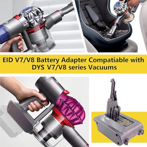 Image of for Dyson V7 Battery Adapter for Dewalt 20V Battery Convert to for Dyson SV11 V7 Animal Cordless Stick Vacuum Cleaner Handheld Vacuum Converter (only DW20V7 Adapter)