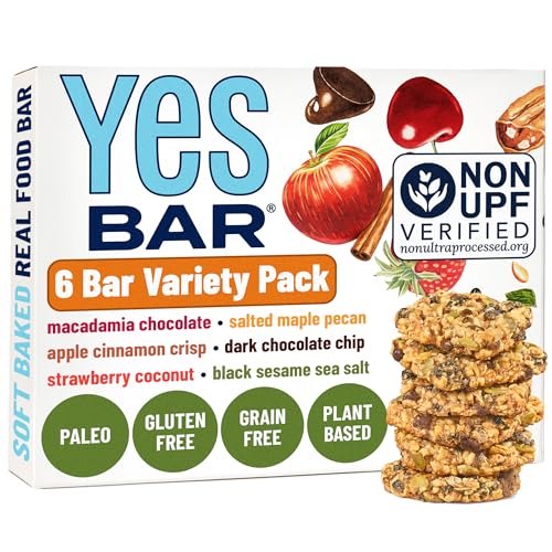 YES Nut Bars - Six Flavor Variety Pack - Soft Chewy Healthy Snack Bars Made with Organic Maple Syrup...