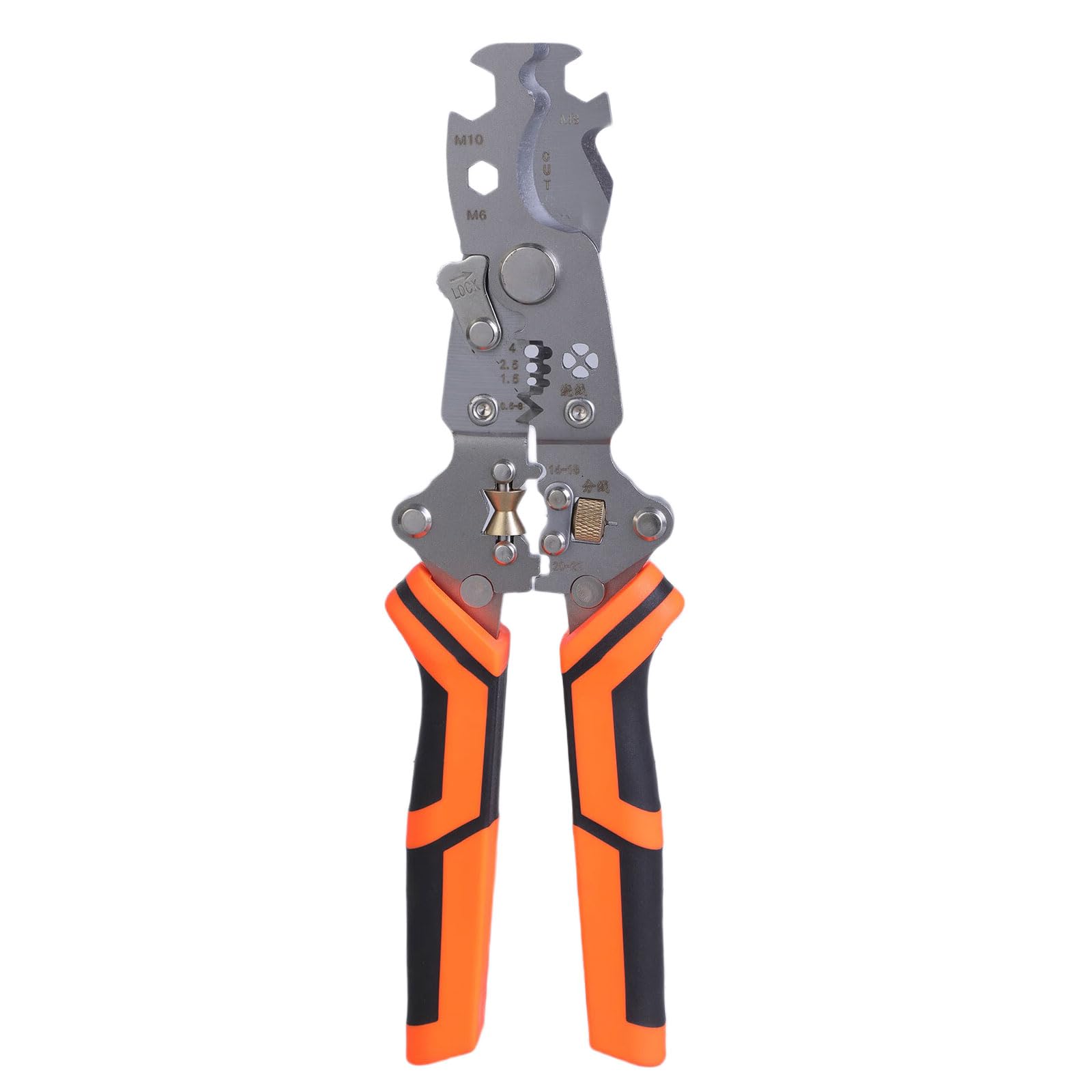 8inch Professional Electricians Hand Tool Cable Stripping Pliers Multifunction Electrician Screwdriver Maintenance Portable Wire Stripping Pliers