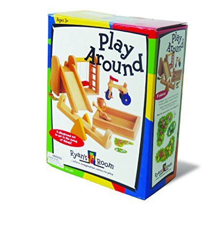 Small World Toys Ryan's Room Wooden Doll House, Playground - Thumbnail 3