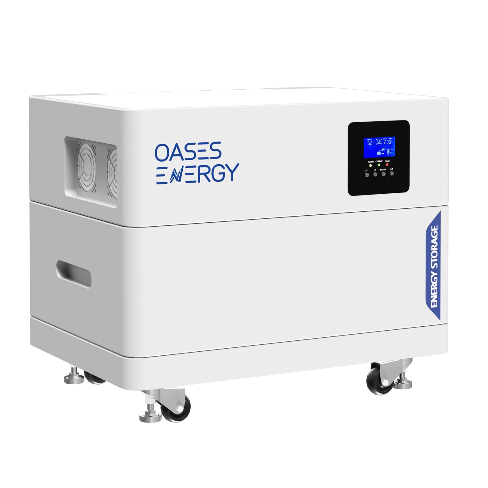 Batterie Lithium 48V 100Ah, Tout-en-Un 5kWh LiFePO4 Batterie De Stockage, Ensemble Onduleur 5kW, Facile à...