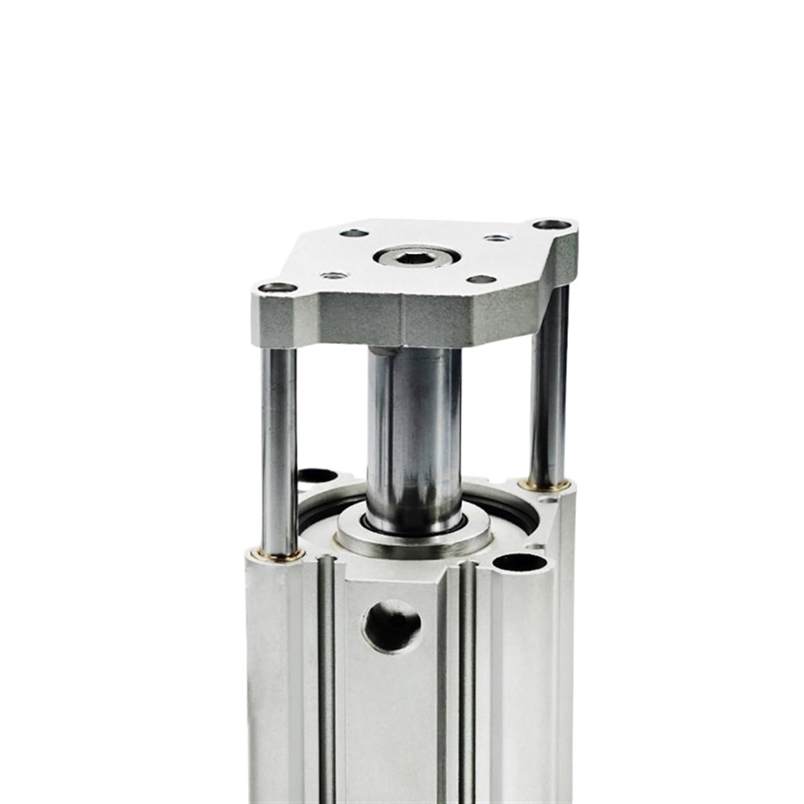 Cilindro de aire CQMB/CDQMB diámetro 50mm varilla compacta de doble acción guía neumática cilindro ram carrera 5/10/15/20/25/30mm(CQMB50-30D)