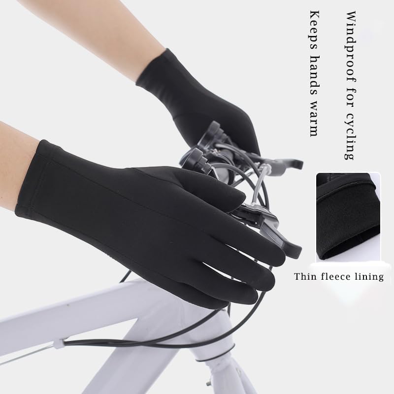 Men's Lightweight Running Gloves Anti-Slip Touch Screen Warm Winter Gloves Liners for Cycling Biking Driving - Image 5