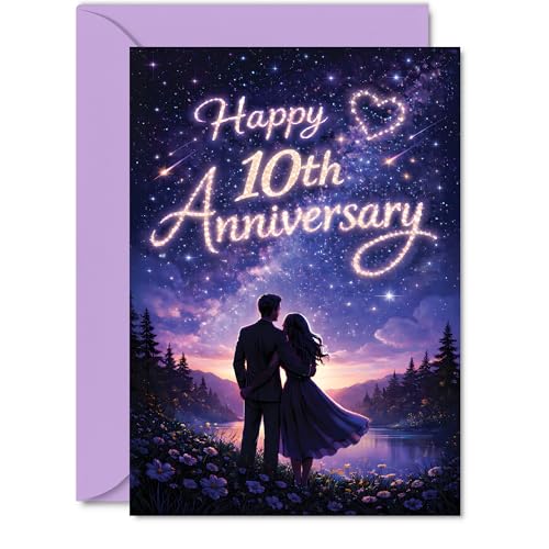 Giftzie ���}���`�b�N��10���N�L�O�J�[�h - ����̉��Ń��}���`�b�N�ȃJ�b�v�� - ���@�̃}�C���X�g�[���̂��߂̖��̂悤�ȋL�O���̕��͋C - 5x7�C���`�A�����t��
