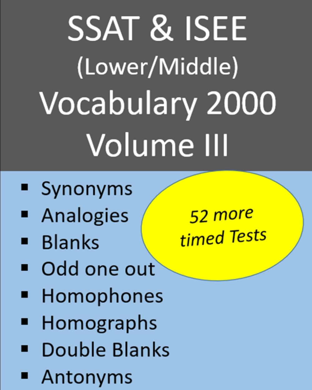 SSAT & ISEE (Lower/Middle) Vocabulary 2000 Volume III