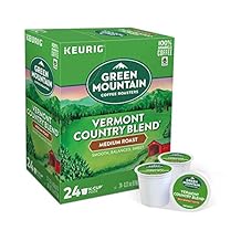 Green Mountain Coffee Pods K-Cups For Keurig Machines Flavored K Cup All Count Fresh Capsules Light / Medium / Dark Roast Long Expiry ALL FLAVORS 24 K-Cups Vermont Country Blend Coffee