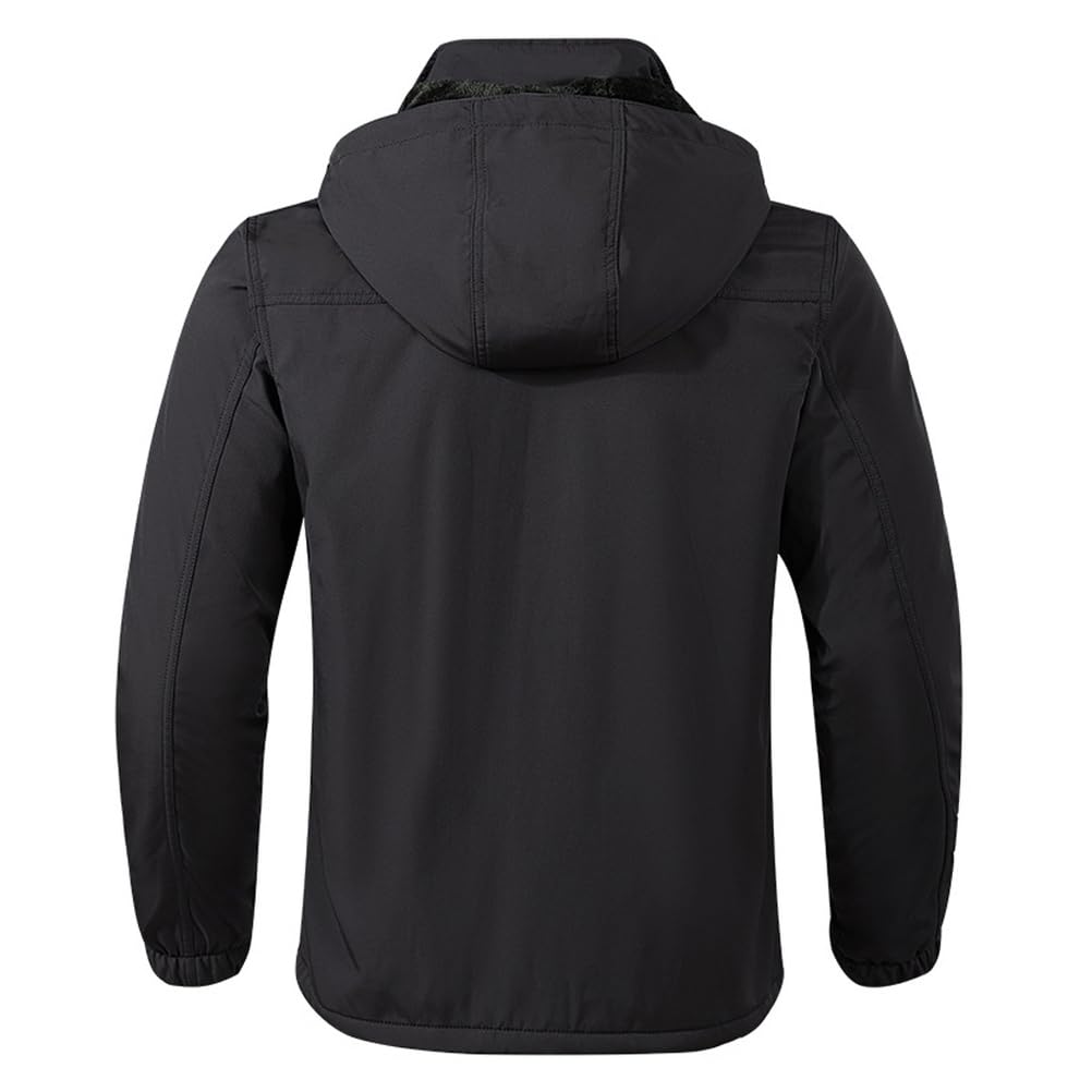 Traje Táctico Softshell De Forro Polar para Hombre, Chaqueta Térmica Impermeable De Caza Ropa De Esquí