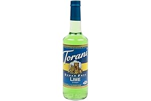 Torani Sugar Free Lime Syrup, 750 ml: Enhance Your Drinks with a Zesty Twist