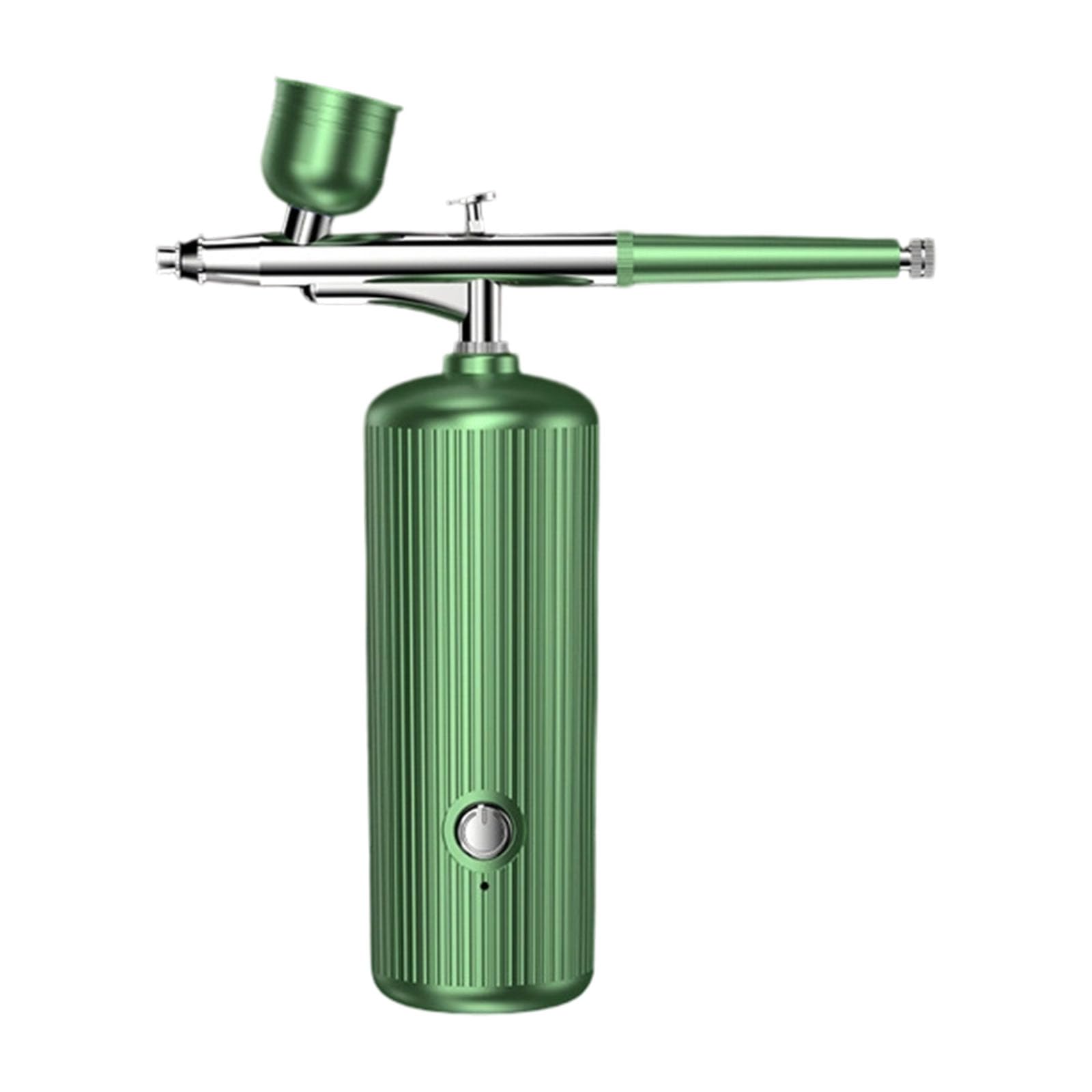 Rgybao Ice Crystal Green Professional Electric Air Brush Sprayer For Acrylic Paint Model Crafting With Adjustable Pattern Ergonomic Wall Art Adjustable Sprayer Pattern Air Brush Set