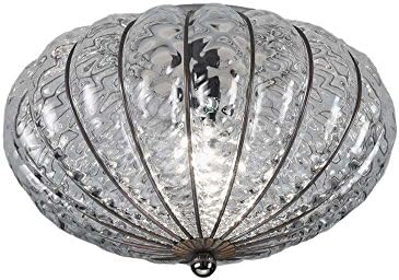 Siru RC121 – 014 CRB Jupiter Ceiling Light Glass, 80 Watts, E14, Crystal Baloton, 29 x 19 cm