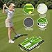 Dunalnuz Golf Hitting Mat for Swing Path Feedback, Replaceable Golf Practice Mats with Rubber Base for Indoor Outdoor Training, Gifts for Men/Dad/Husband