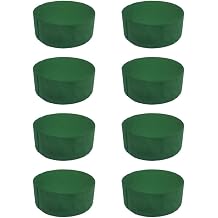8 Pack Round Floral Foam Blocks 4" X 1.5" Green Wet Dry Flower Foam for Fresh & Artificial Flowers Arrangements, Wedding Party Decor and DIY Craft
