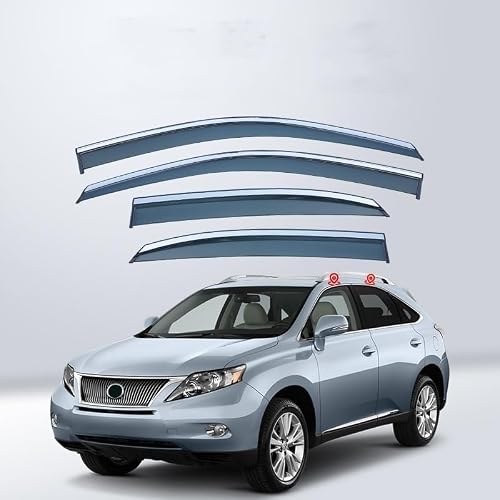 PANXUC Car Wind Deflectors for Lexus RX MK3-AL10 2010-2015, Side Window Wind Rain Deflector Window Visor Sun Rain Guard Smoke Guards