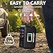 HOWEASY 120W Portable Power Bank, 24000mAh Portable Laptop Charger Battery Backup with 2 110V AC Outlets/ 3 DC Ports/2 USB QC3.0/LED Light for CPAP Outdoor Camping Travel Home Hurricane Emergency