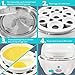Elite Gourmet EGC-007## Rapid Egg Cooker, 7 Easy-To-Peel, Hard, Medium, Soft Boiled Eggs, Poacher, Omelet Maker, Auto Shut-Off, Alarm, 16-Recipe Booklet, White