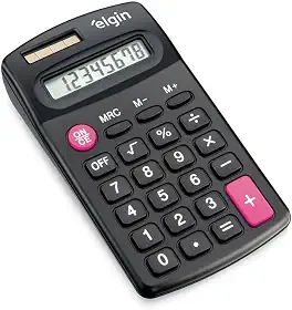 Calculadora de Bolso 8 Dígitos CB 1485 Preta Elgin