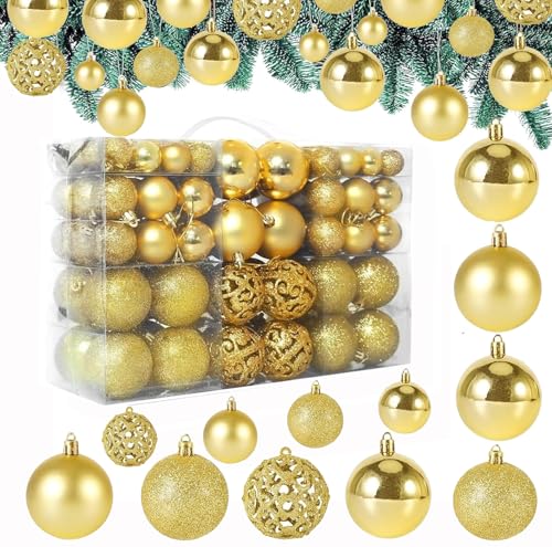 Weihnachtskugeln,50er Set, Weihnachtsdeko,matt,glänzend,50x...
