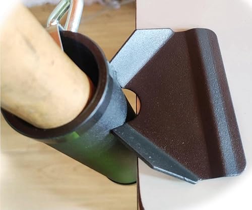 Miniatura 3 de Soporte de abrazadera para paraguas para exteriores, resistente con clip de montaje para sombrilla de patio, color negro