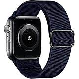  Correa de reloj elástica compatible con Apple Watch Band ajustable, para iWatch Series 7 6 5 4 SE 3 2 1, mujer y hombre, 38/40/41mm, Nailon