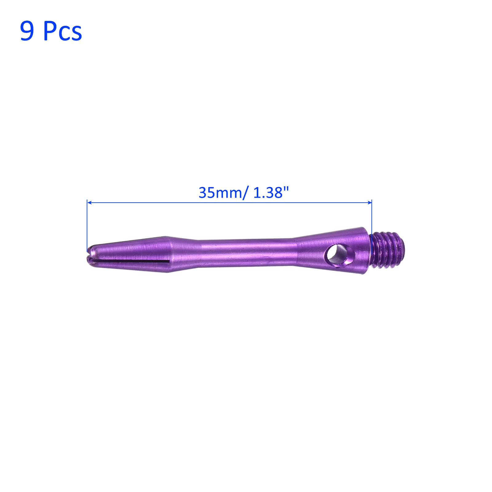 M METERXITY 9 Pack Darts Shafts, Aluminum Darts Stems Medium 2BA Thread - Image 3