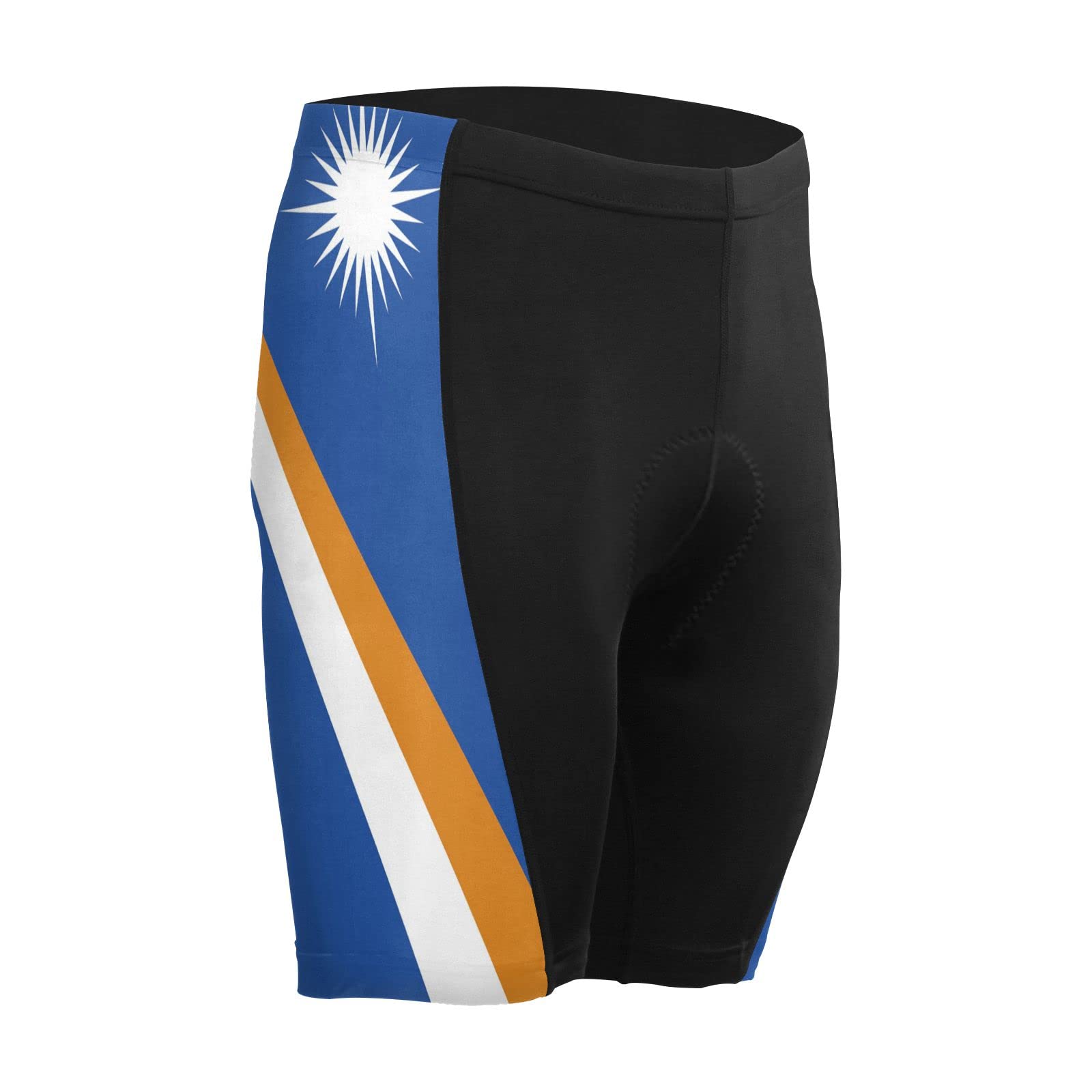 Marshall Islands Flag Men's Bike Shorts Padded Cycling Bicycle Biking Shorts Tight Multicolor