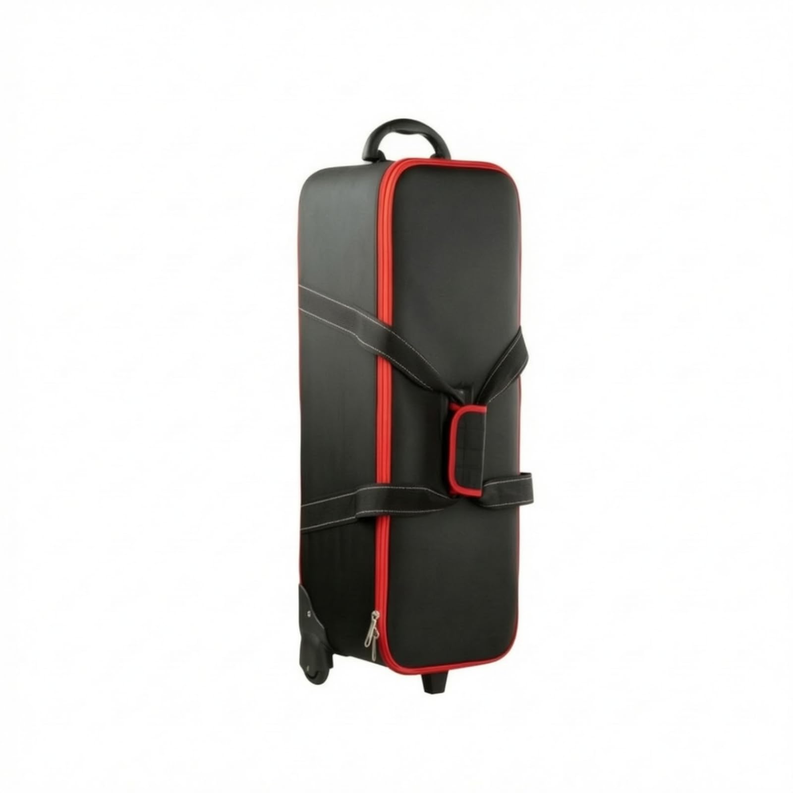 Camera Rolling Case Sac Photo Valise Trolley Boîtier Transport Intérieur Rembourré Modulable Revêtement Étanche Nylon, 86cm Bordure Rouge, 86cm