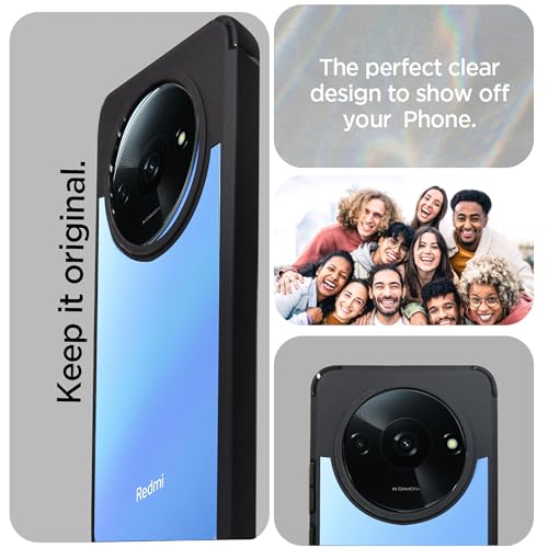 Image of A rtistque Hard Clear Back Cover Case for Redmi A3 /Poco C61 | Shockproof TPU | Acrylic Armor Case for Redmi A3| Stylish Protective Design - Transparent