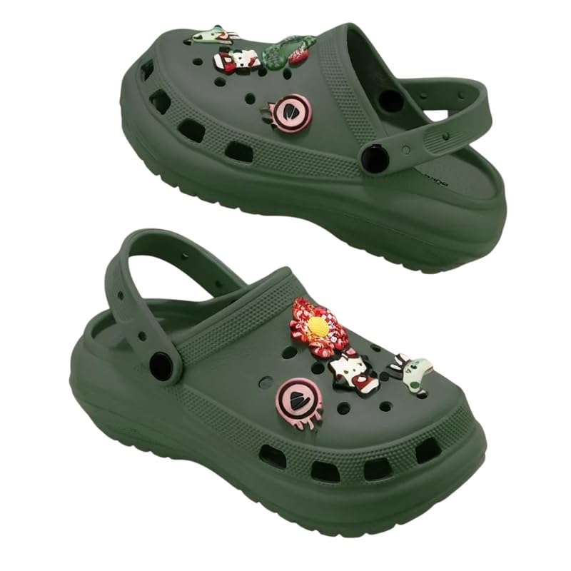 Image of Sliders for Women /Girls Platform Sandals | Lightweight & Stylish Cushioned Rubber Flats Slides | Open Toe Comfortable, Anti-Skid, Waterproof Flip Flops Slipper for Women
