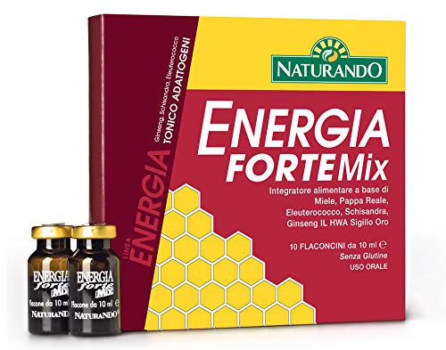 NATURANDO ENERGIA FORTE MIX 10 Flaconi da 10 ml integratore alimentare tonico fortificante
