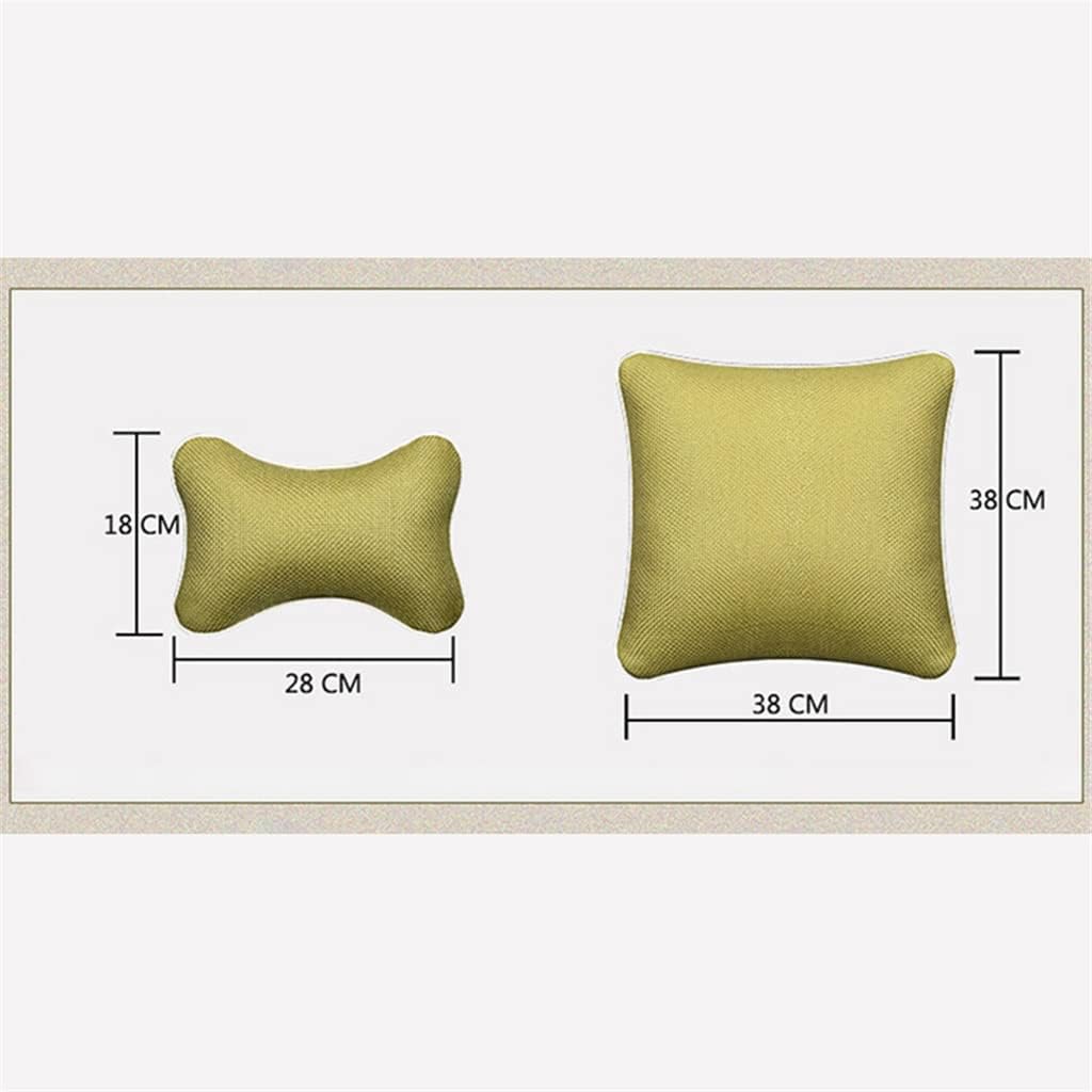 HBJWOV Car Neck Pillows Comfortable General-Purpose Headrest Suitable for Most Car Filling Fibers(Gray)