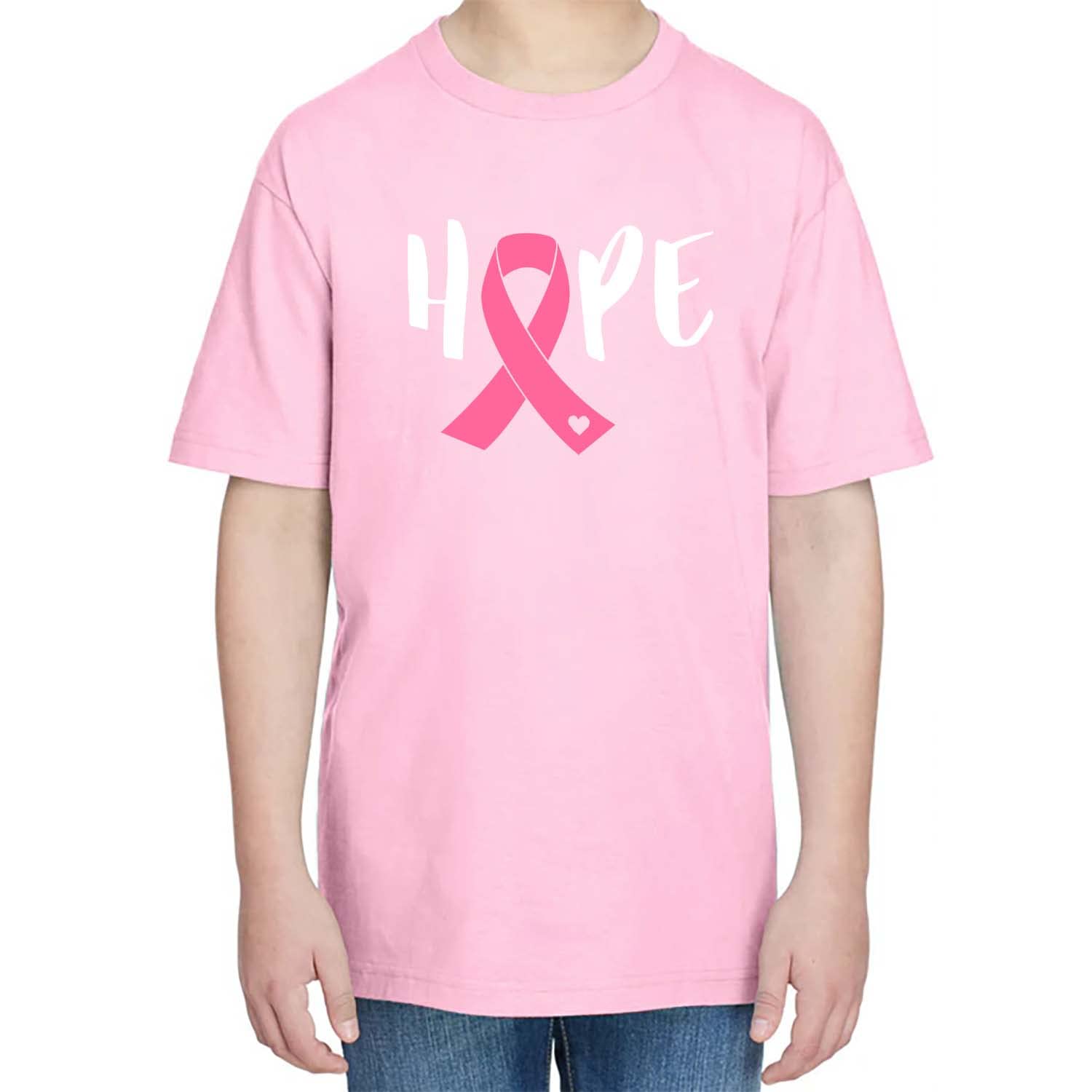 Ay Cabron™ Hope | Pink Month | Cancer Awareness | October Women Support Month Unisex Cotton T-Shirt For Kids