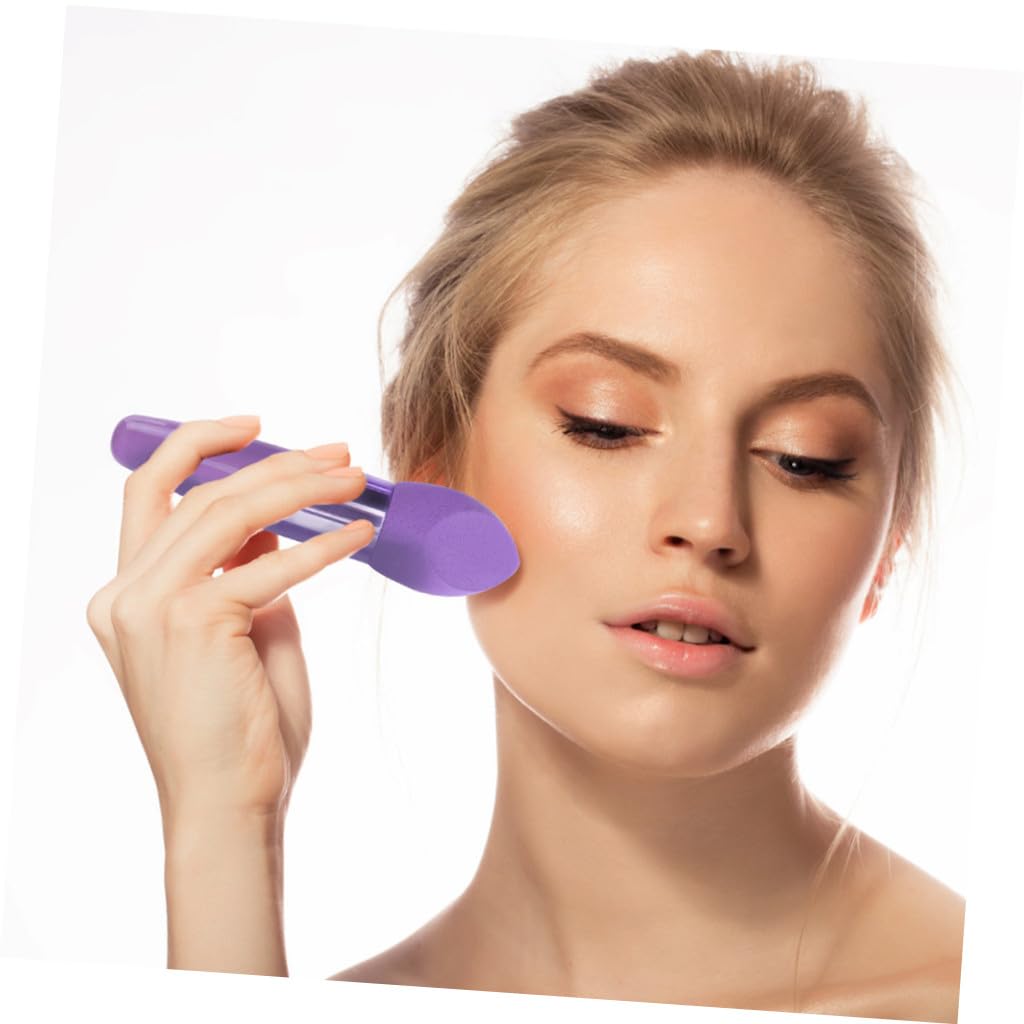 TEHAUX Conjunto de 6 Esponjas de Maquillaje en Forma de Lápiz, Hechas de Látex Flexible, Portátiles y Cómodas para Uso Profesional y Viaje