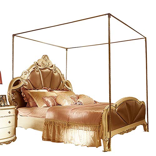 Soporte para mosquitera de acero inoxidable con postes de metal estables de 25 mm para cama 2