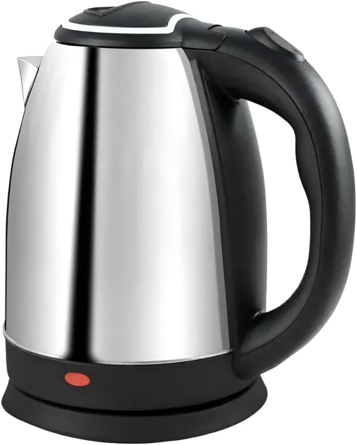 Chaleira Elétrica 2 Litros Inox Desligamento Automatico Cor Aço 110v Aquecimento Rápido Segura Café Chá Fácil Abertura Premium