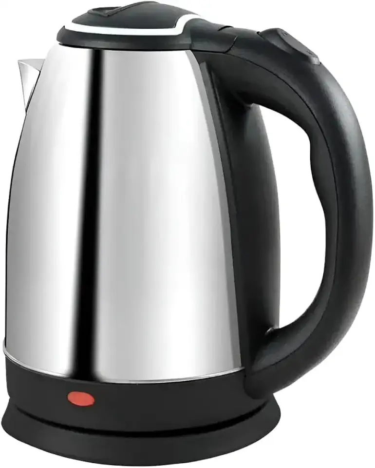 Chaleira Elétrica 2 Litros Inox Desligamento Automatico Cor Aço 220v Aquecimento Rápido Segura Café Chá Fácil Abertura Premium