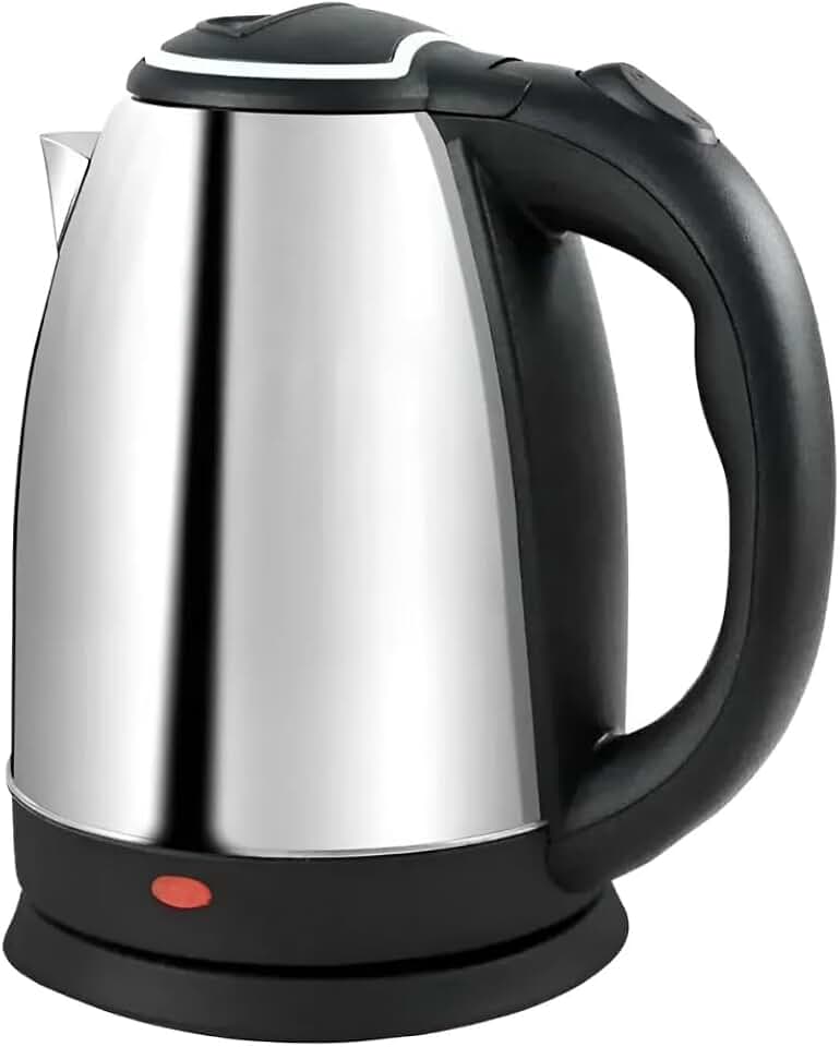 Chaleira Elétrica 2 Litros Inox Desligamento Automatico Cor Aço 110v Aquecimento Rápido Segura Café Chá Fácil Abertura Premium