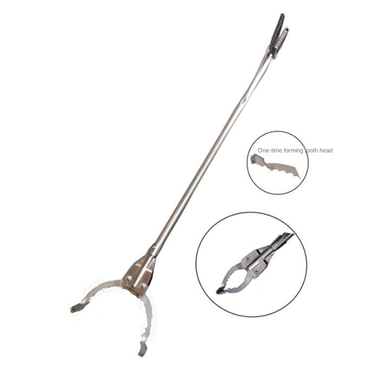 Pinza Raccogli Oggetti per Anziani Raccoglitore for Raccoglitore di Rifiuti in Acciaio Inossidabile con Manico Lungo Pinza Raccogli Rifiuti per Adulti