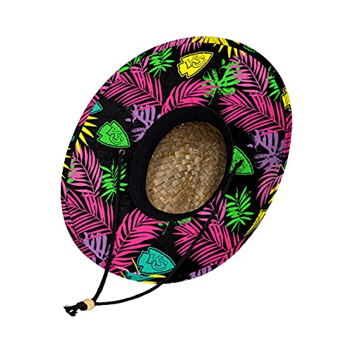 Image of FOCO Men's NCAA College Team Logo Floral Straw Sun Hat