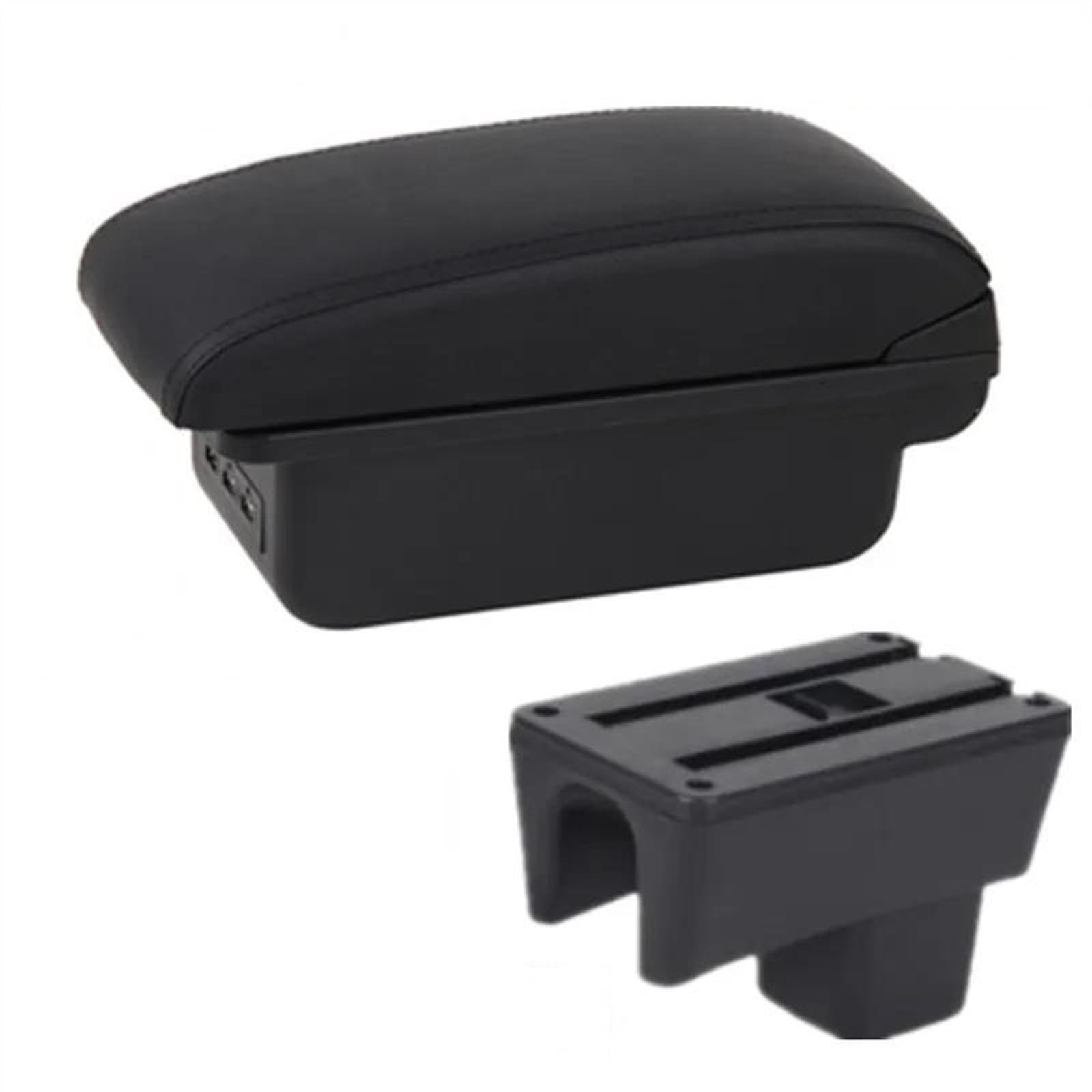 Car Interior Accessories Center Console Storage Box Multifunctional Armrest For Swift 2005-2024(B2 black line 3USB)