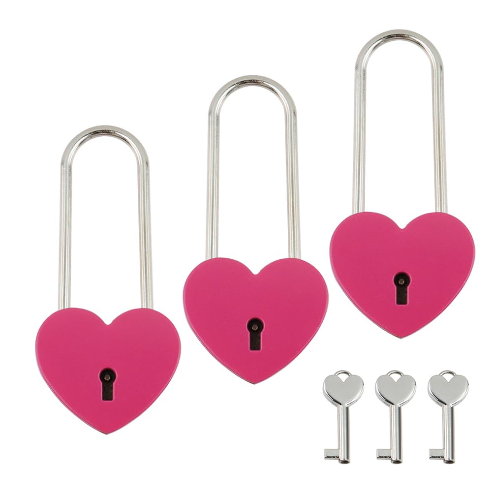 Cadenas en forme de cœur rose pour sceller vos vœux de mariage