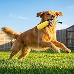 Carllg Dog Chew Toys for Aggressive Chewers, Indestructible Tough Durable Squeaky Interactive Dog Toys, Puppy Teeth Chew Corn Stick Toy for Small Medium Large Breed